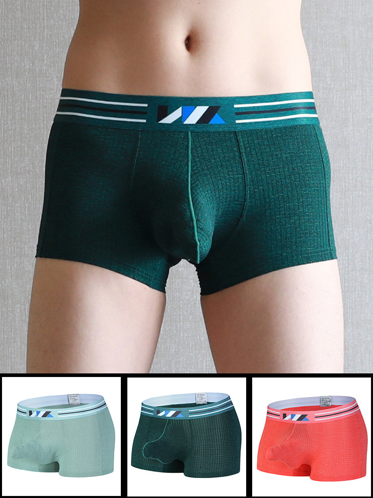 2 Pack Separated Pouch Comfy Mens Boxer Briefs