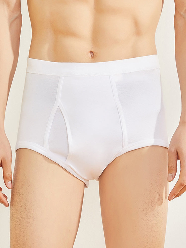 2 Pack Cool 100% Cotton Underwear With Fly