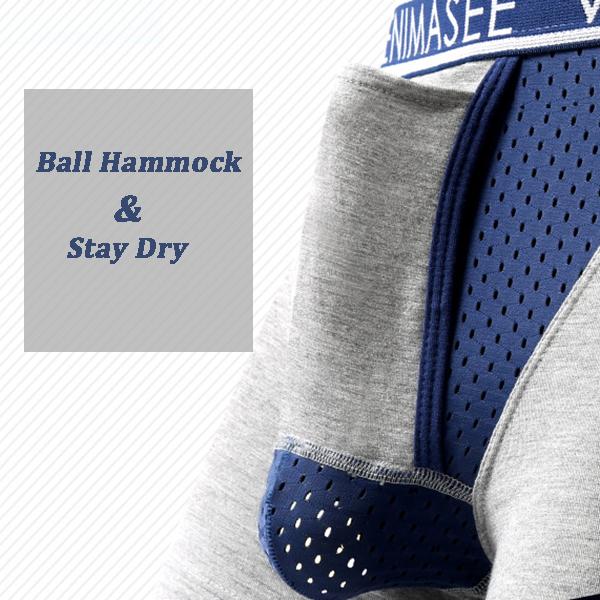 Men's Ball Hammock Separate Pouches Boxer Briefs