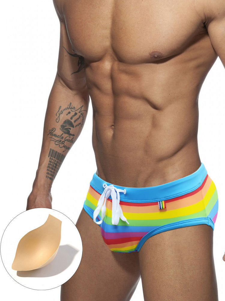Summer Swimsuit Sexy Support Pouch Swim Briefs