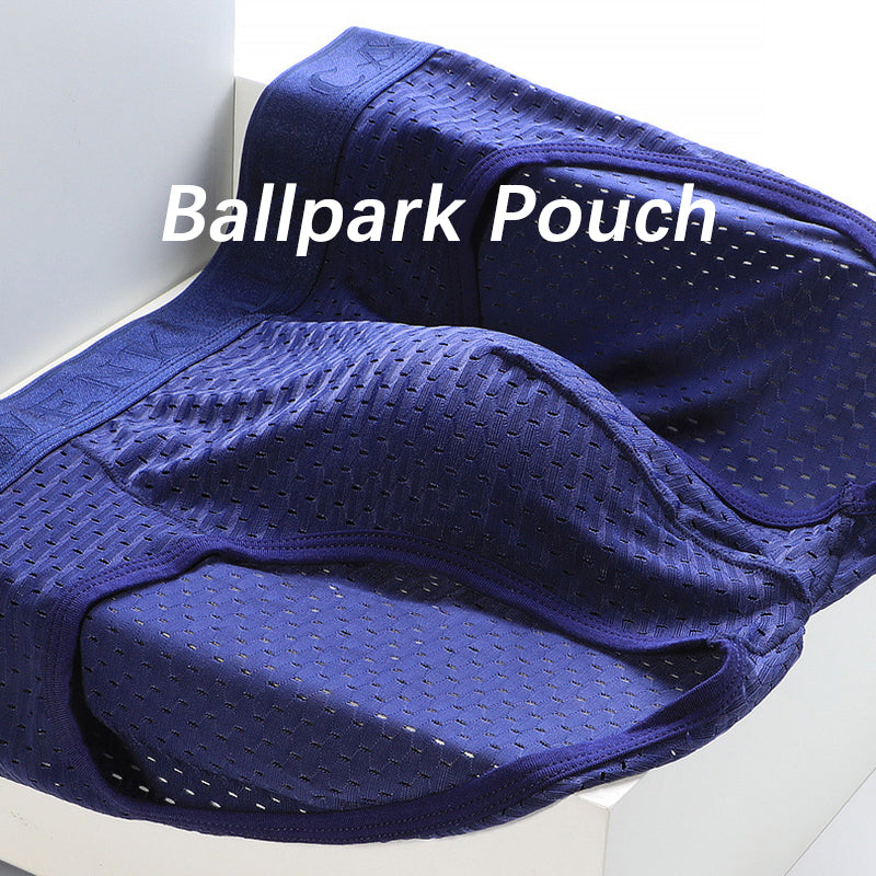 4 Pack Breathable Ice Silk Antibacterial Men's Briefs