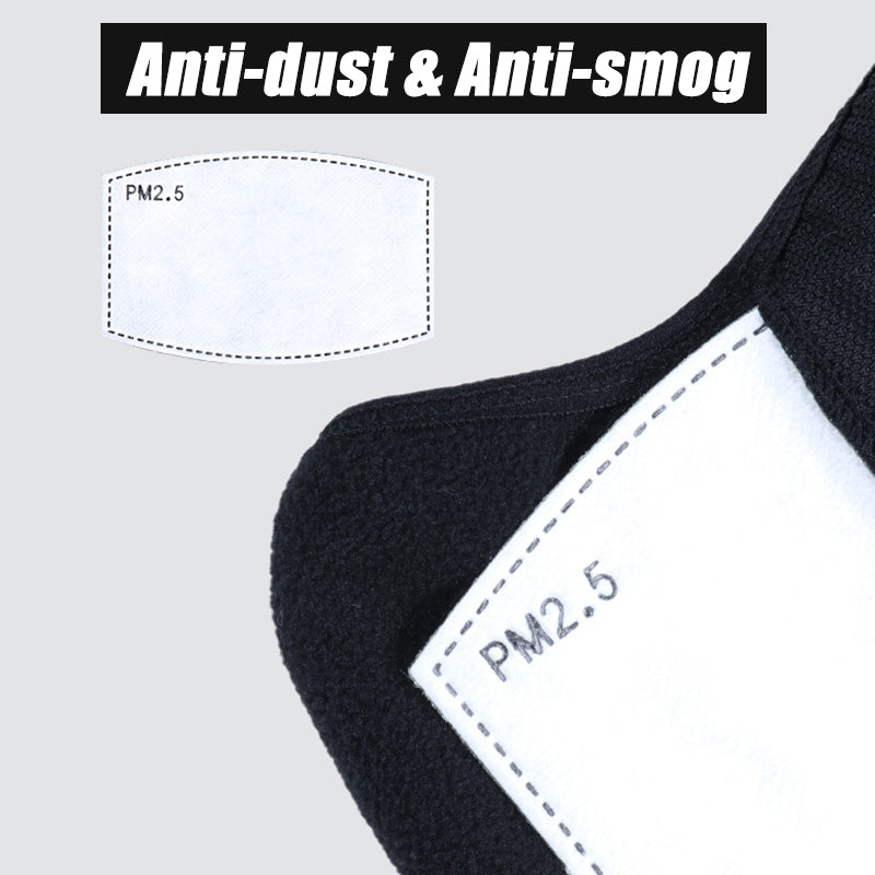 Men's Winter Windproof Fleece Mask Motorcycle Thermal Cap
