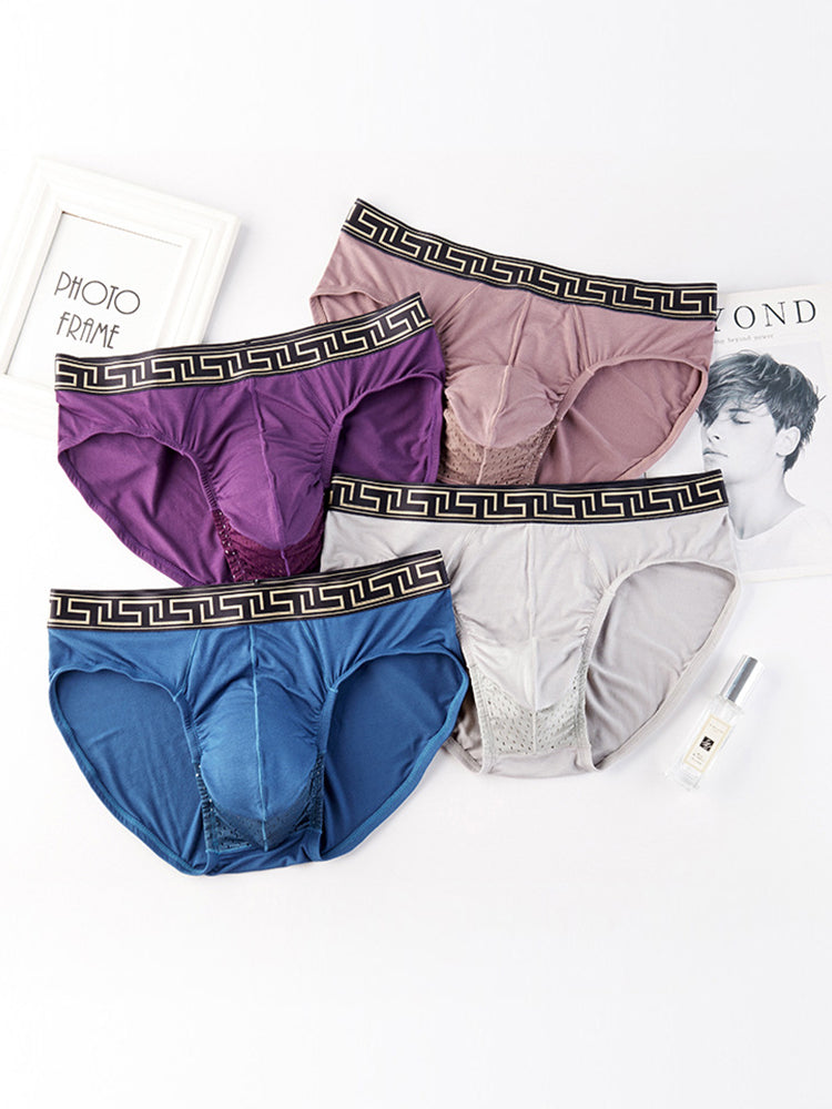 4 Pack Separate Dual Pouch Men's Briefs