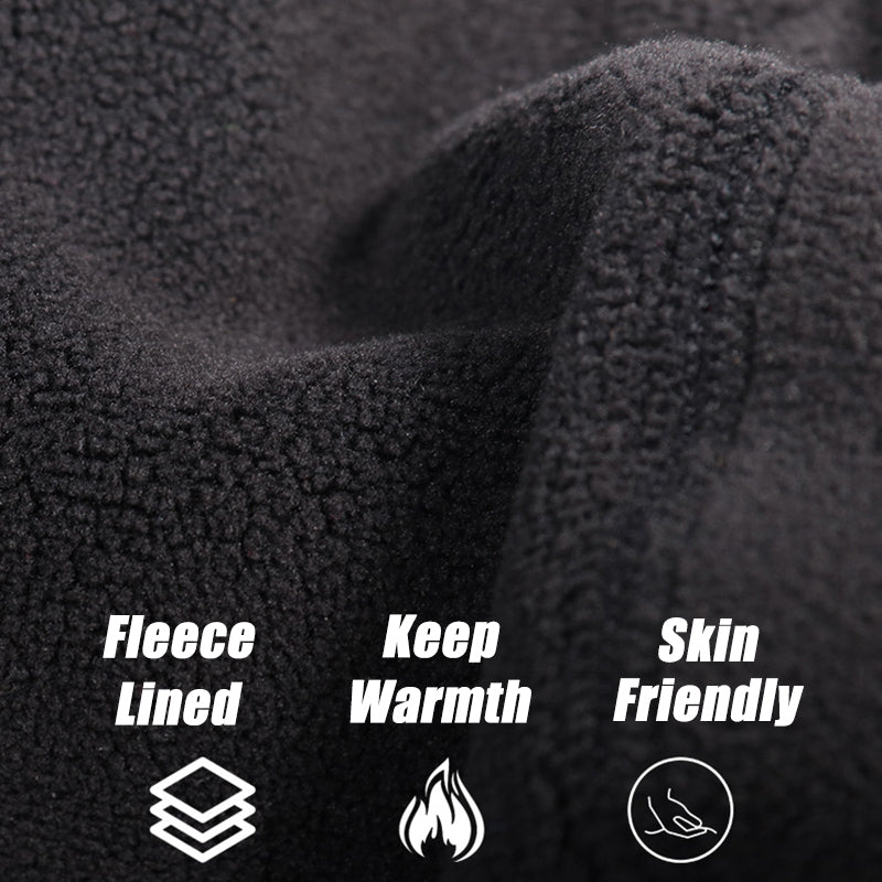 Men's Winter Windproof Fleece Mask Motorcycle Thermal Cap