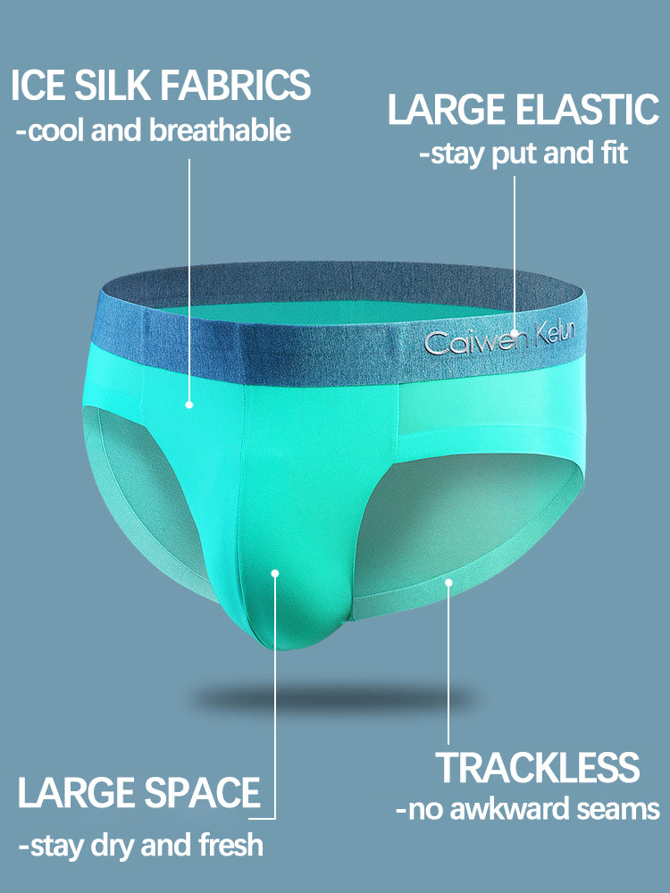 2 Pack Support Pouch Ice Silk Cool Men's Underwear Omffiby