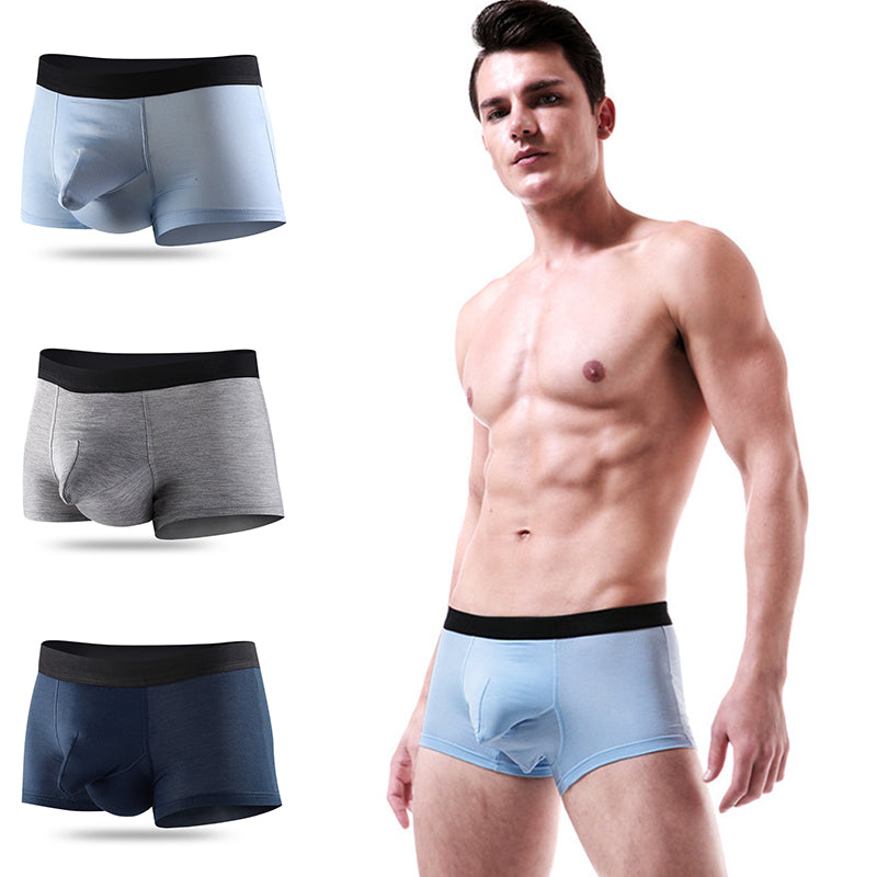 3 Pack Modal Dual Pouch Mens Underwear