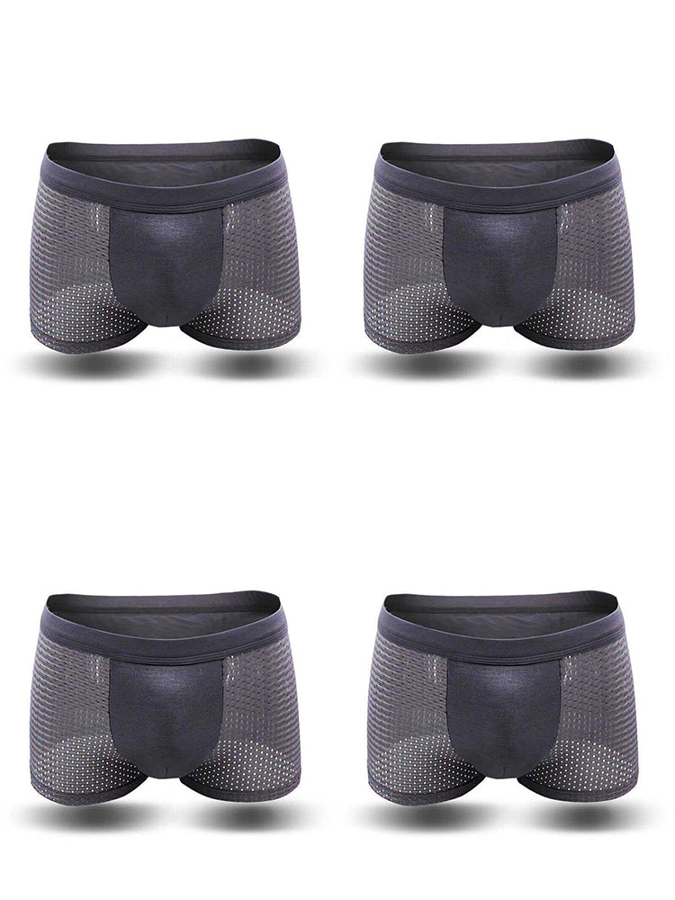 4 Pack Breathable Mesh Fabric Men’s Underwear