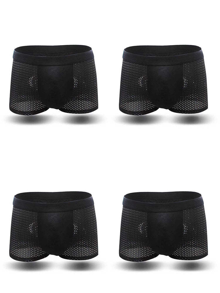 4 Pack Breathable Mesh Fabric Men’s Underwear