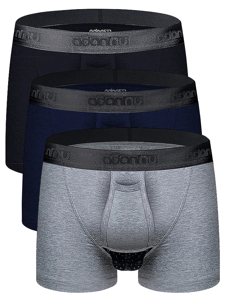 3 Pack Cotton Separate Pouches Underwear With Fly