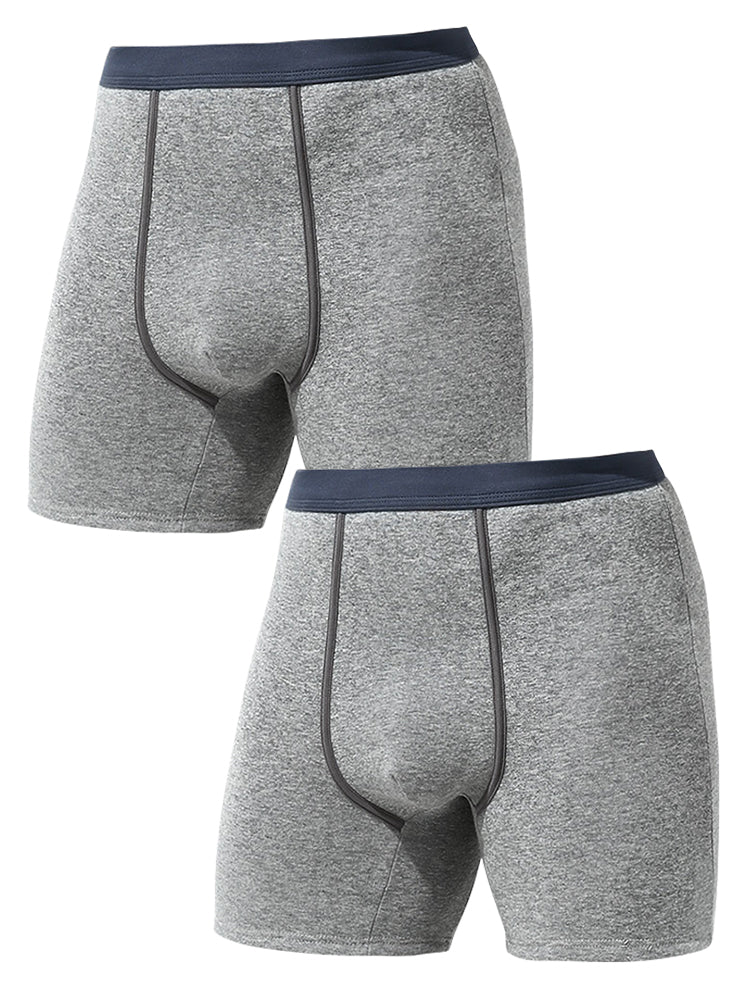 2 Pack Anti-chafing Thermal Mens Boxer Shorts