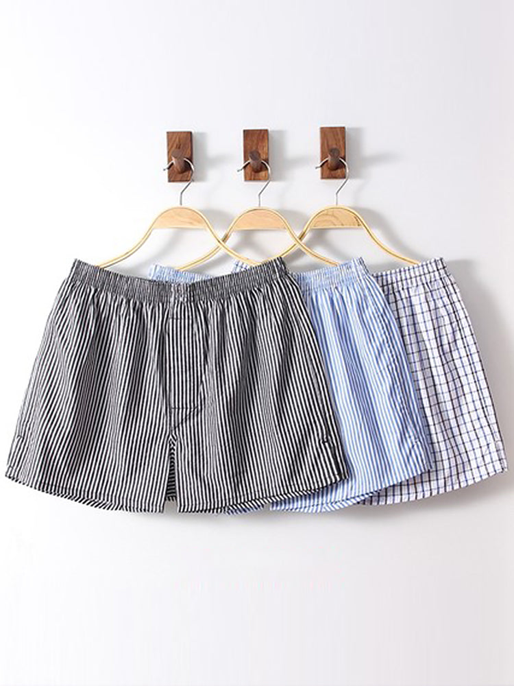 3 Pack Men's Cotton Loose Boxers