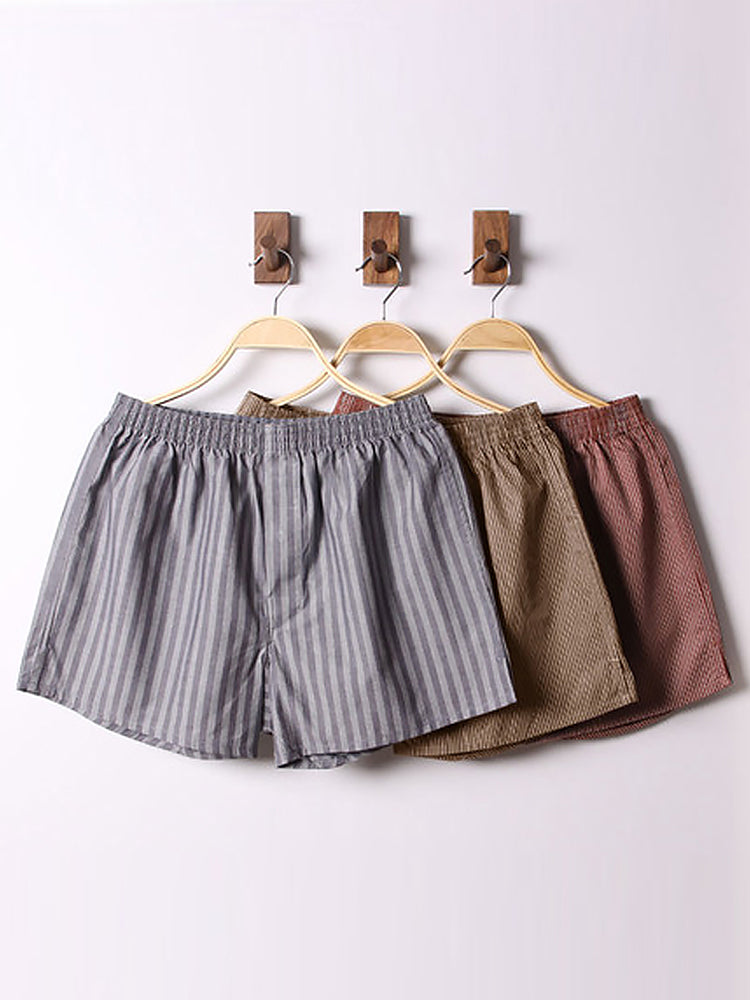 3 Pack Men's Cotton Loose Boxers