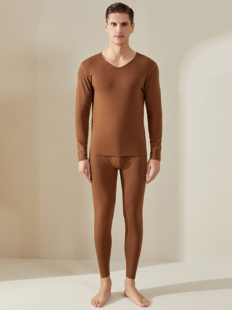 Fluffy Cotton Seamless Thermal Sets for Men