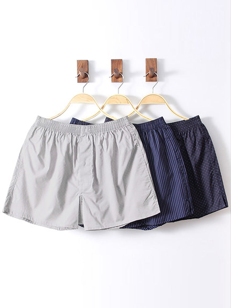 3 Pack Men's Cotton Loose Boxers