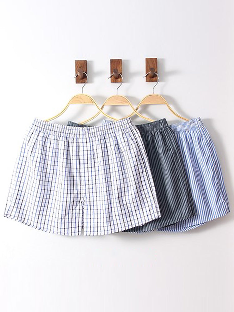 3 Pack Men's Cotton Loose Boxers