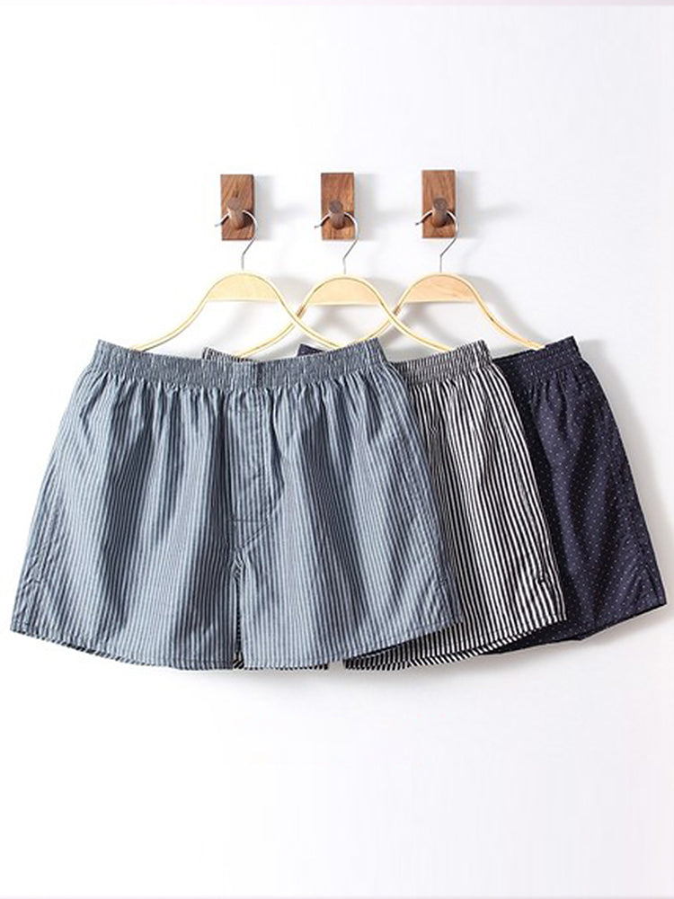 3 Pack Men's Cotton Loose Boxers