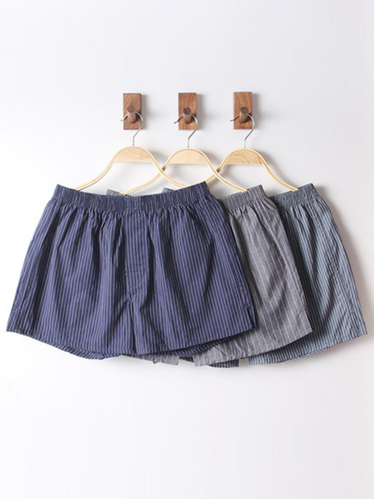 3 Pack Men's Cotton Loose Boxers