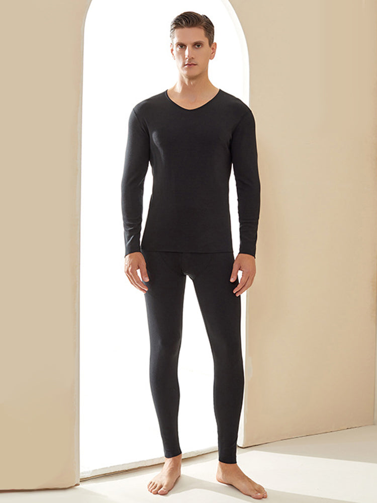 Fluffy Cotton Seamless Thermal Sets for Men