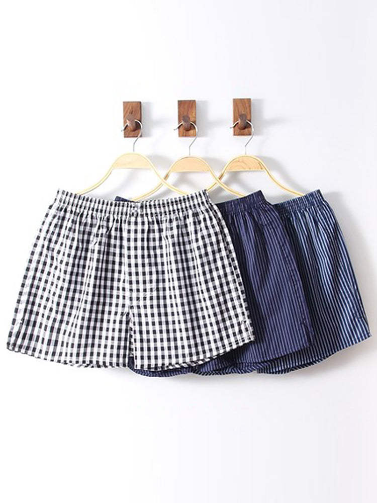 3 Pack Men's Cotton Loose Boxers