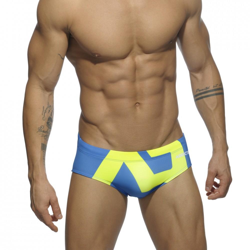 Men's Fashion Summer Printed Swim Shorts Briefs