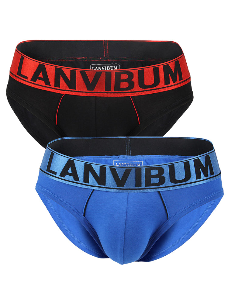 2 Pack U Convex Elastic Waistband Briefs