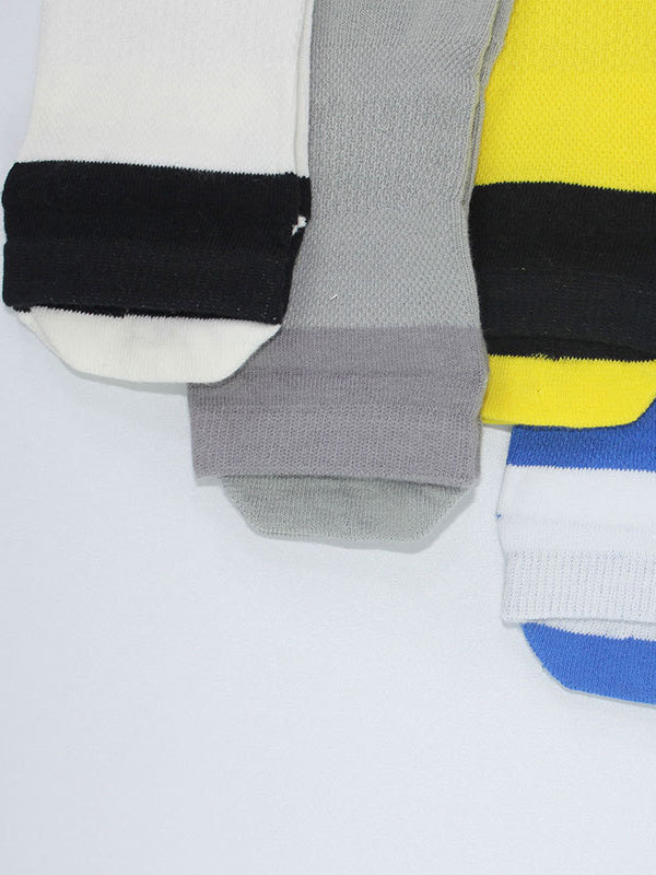 Men's Mesh Breathable Fun Quarter Toe Socks