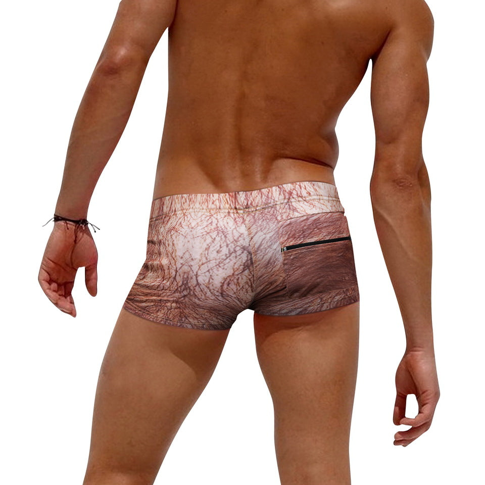 Mens Printed Quick Drying Surf  Stretch Swim Trunks