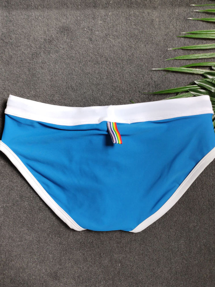 Mens Beachwear Bulge Pouch Paded Swim Briefs