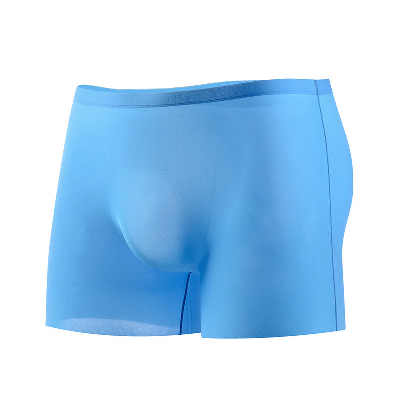 Transparent Ice Silk Seamless Men's Trunk