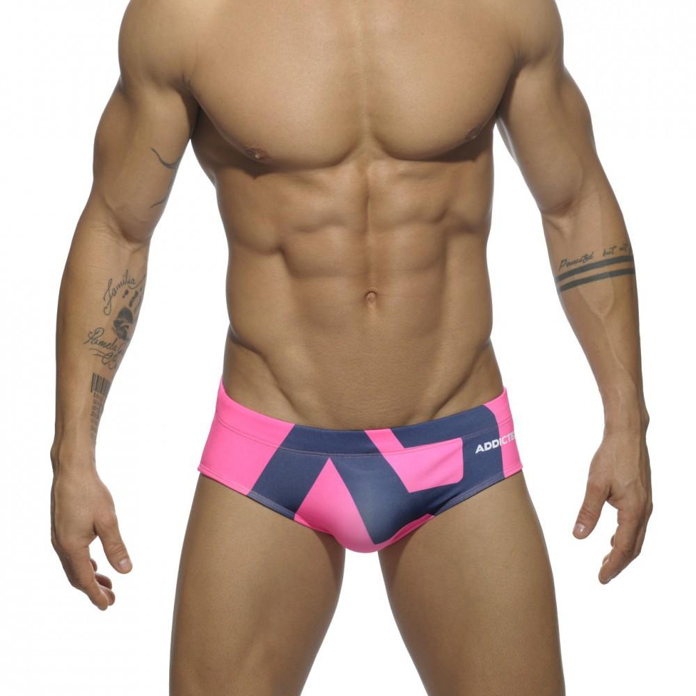 Men's Fashion Summer Printed Swim Shorts Briefs
