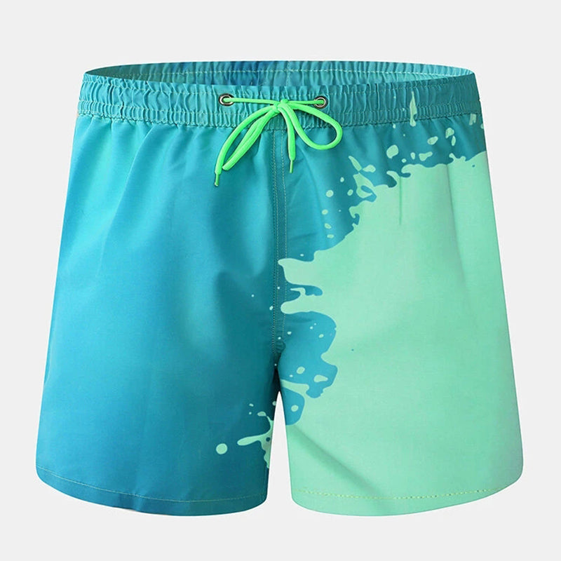 Men Color Changing Heat Reactive Board Shorts