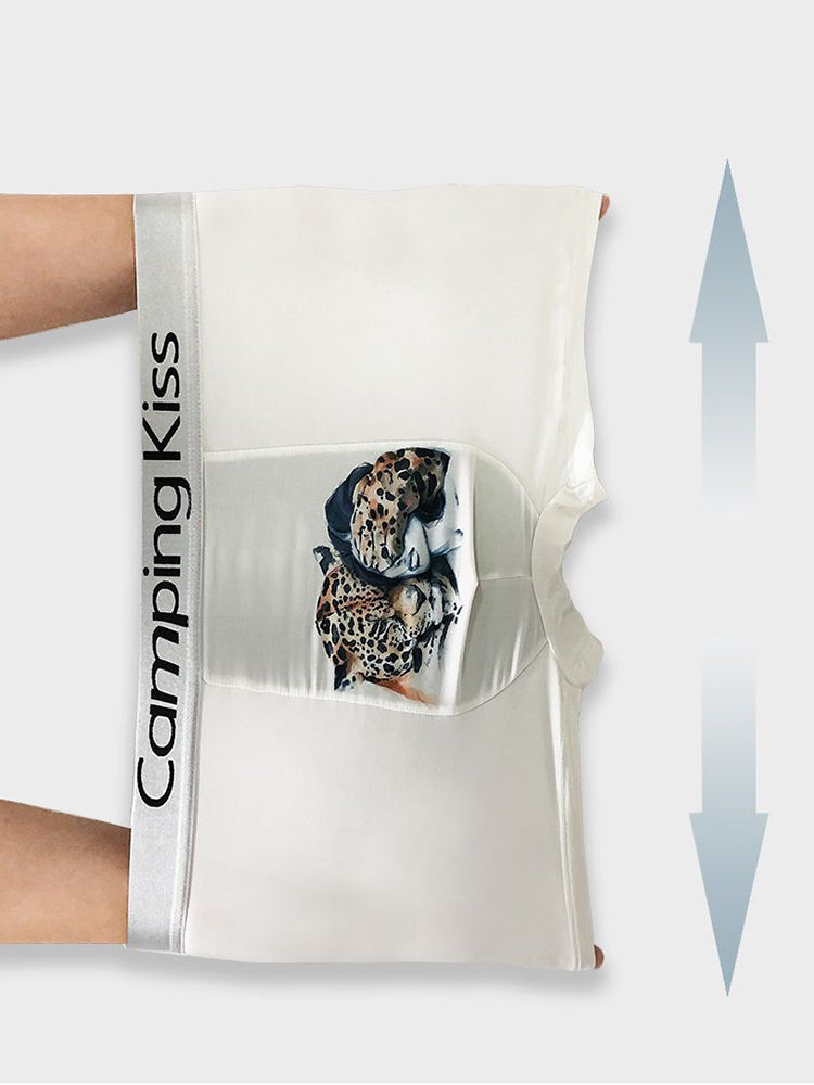 Men's Ice Silk Cartoon Breathable Trunks