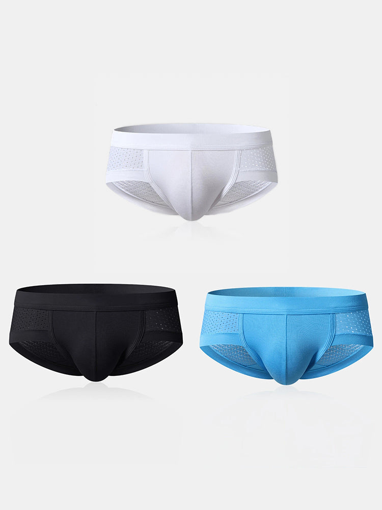 3 Pack Mens Contour Pouch Support Breathable Briefs