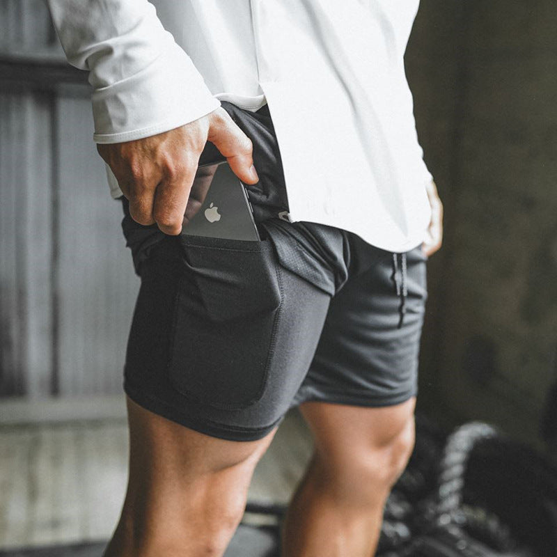 Mesh Quick-drying Sports Short With Phone Pocket