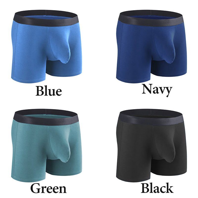 Men's Separate Big Pouch Long Boxer Briefs