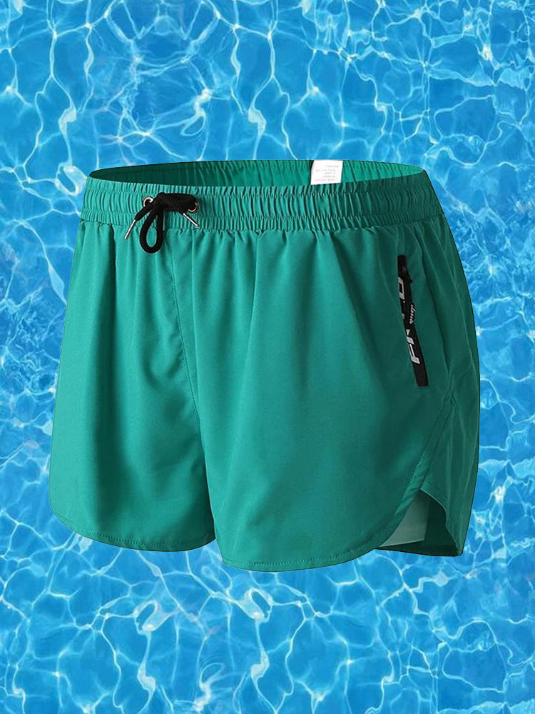 Men Swim Trunks Moisture Wicking Liner Shorts