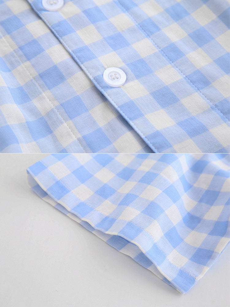 Men's 100% Cotton Woven Short Sleepwear Pajama Set