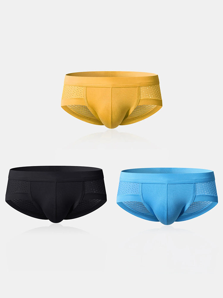 3 Pack Mens Contour Pouch Support Breathable Briefs