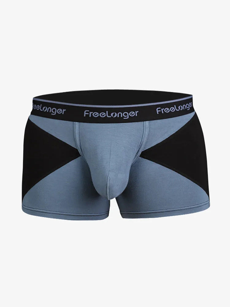 FreeLonger Men’s U convex Separate Support Pouch Trunks