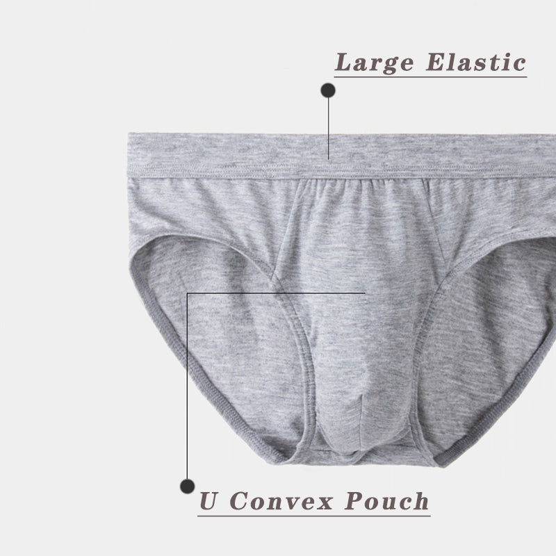 5Pcs Comfortable Side Hollow Out Briefs For Men