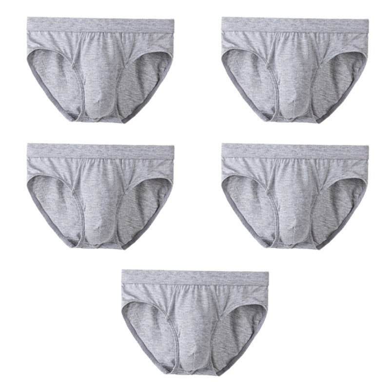 5Pcs Comfortable Side Hollow Out Briefs For Men