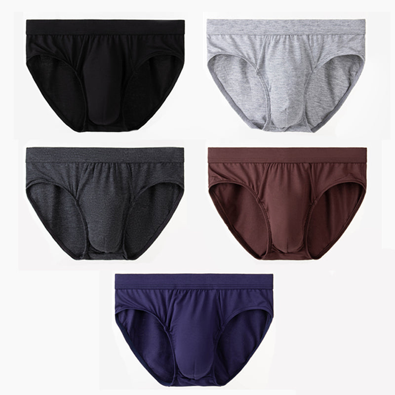 5Pcs Comfortable Side Hollow Out Briefs For Men