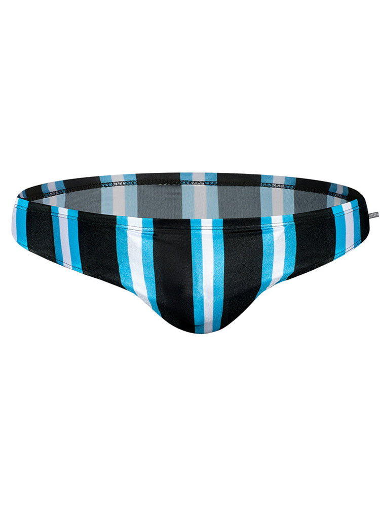 Men's Swimwear Contrast Striped Swim Briefs