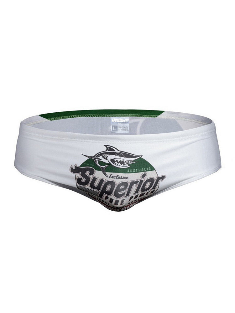 Men's Shark Printed Swimming Trunks