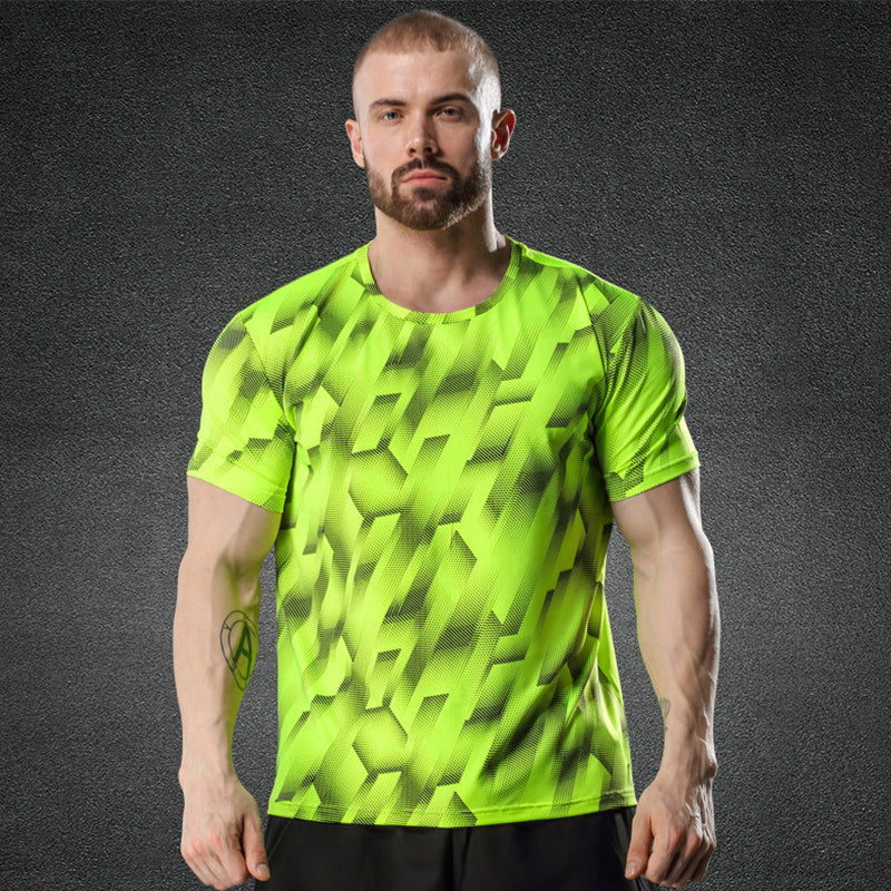 Mens Quick-drying Breathable Short Sleeve T-shirt