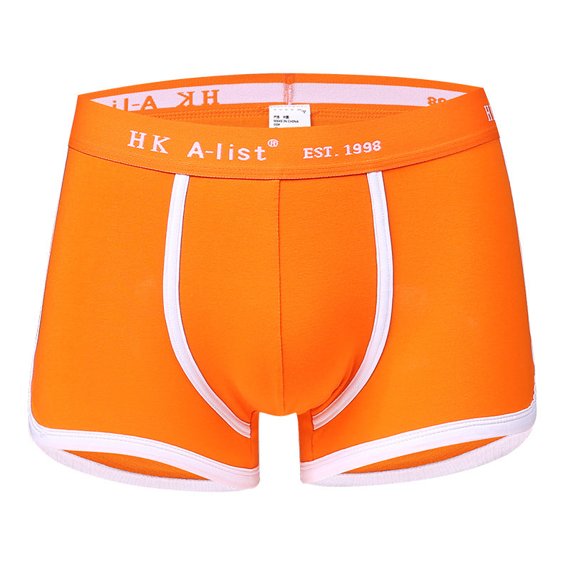 Men's Cotton Mid-waist Boxer Briefs