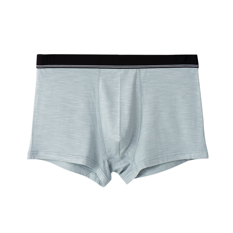 3Pcs Mid-waist Thin Summer Men's Boxer Briefs