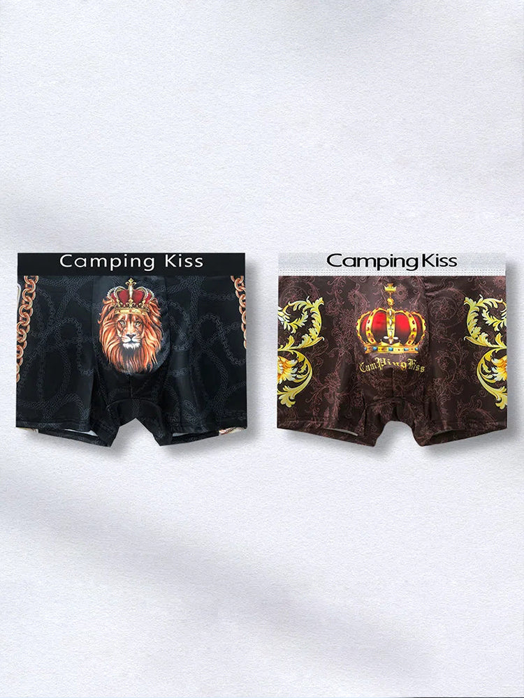 Men's Ice Silk Cartoon Breathable Trunks
