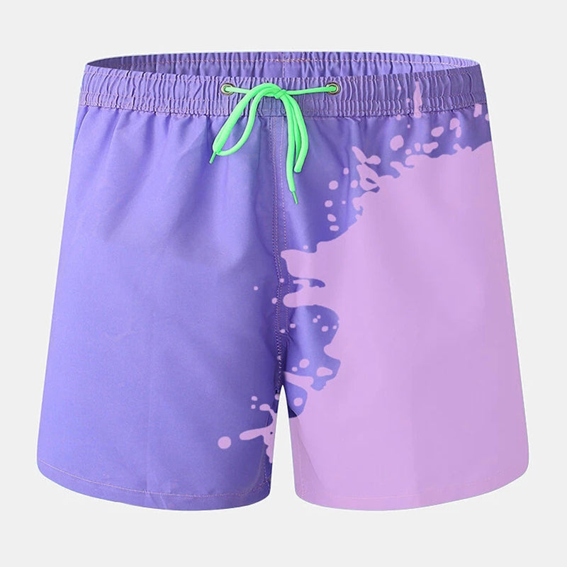 Men Color Changing Heat Reactive Board Shorts