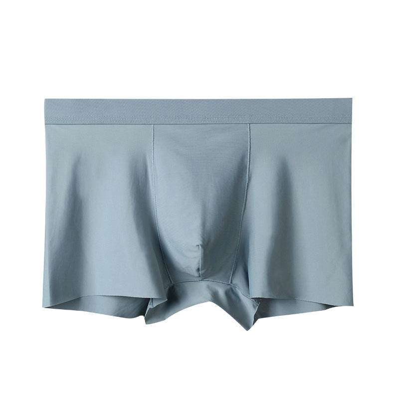 Seamless Breathable Ice Silk Summer Men's Boxer Briefs